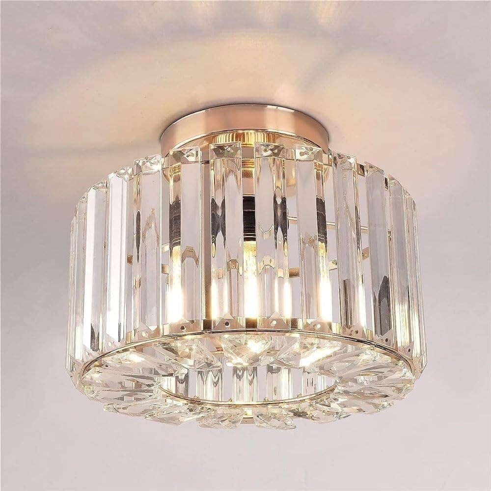 Luminaire de couloir en cristal pour une entrée chic et lumineuse