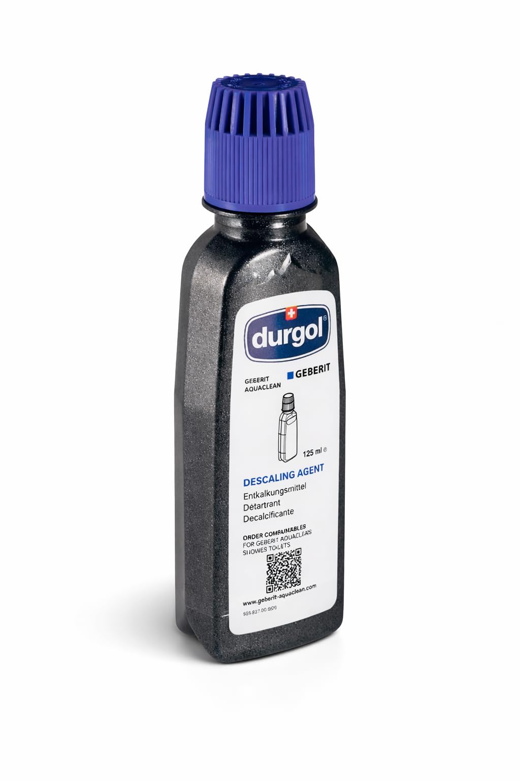 Geberit AquaClean Pflegeset – Reinigungsmittel 2 x 500 ml + Entkalkungsmittel 10 x 125 ml + Mikrofasertuch – Für gründliche Reinigung und Entkalkung Ihres Dusch-WCs