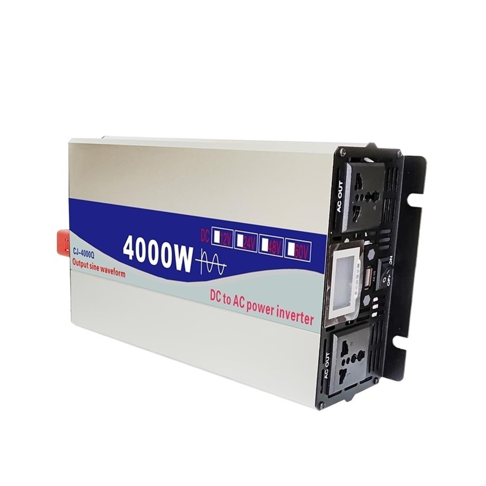 Czysta Fala Sinusoidalna Falownik 12v Moc 4000W 5000W Słoneczne Falowniki Samochodowe Z Pilotem USB Wielofunkcyjny Konwerter Wyświetlaczy Wysoka Wydajność I Wygoda(Peak power 4000W,72V)