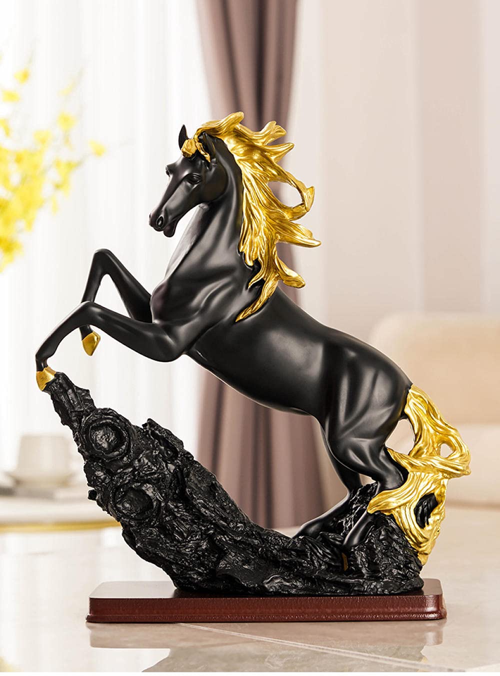 金属製馬彫刻円筒形工芸品 Amazon.co.jp: 彫刻の装飾モデル像工芸品装飾品動物現代馬の彫刻
