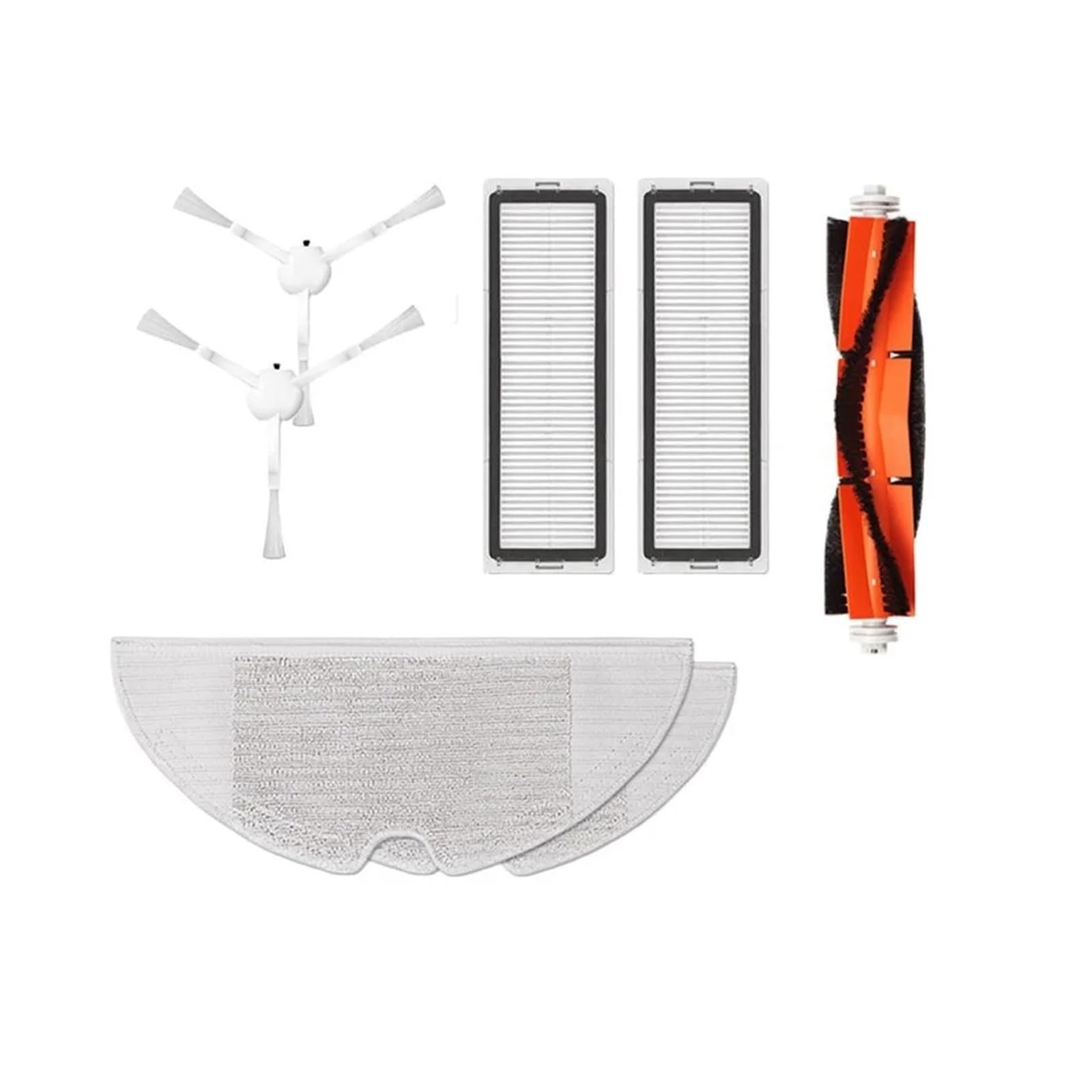 EEZII Vacuum Cleaner Accessories, Compatible For Mijia, 1C / STYTJ01ZHM Vacuum Cleaner Filter Main Brush Mop Cloth Replacement Kits Parts Accessories(1C Package B)
