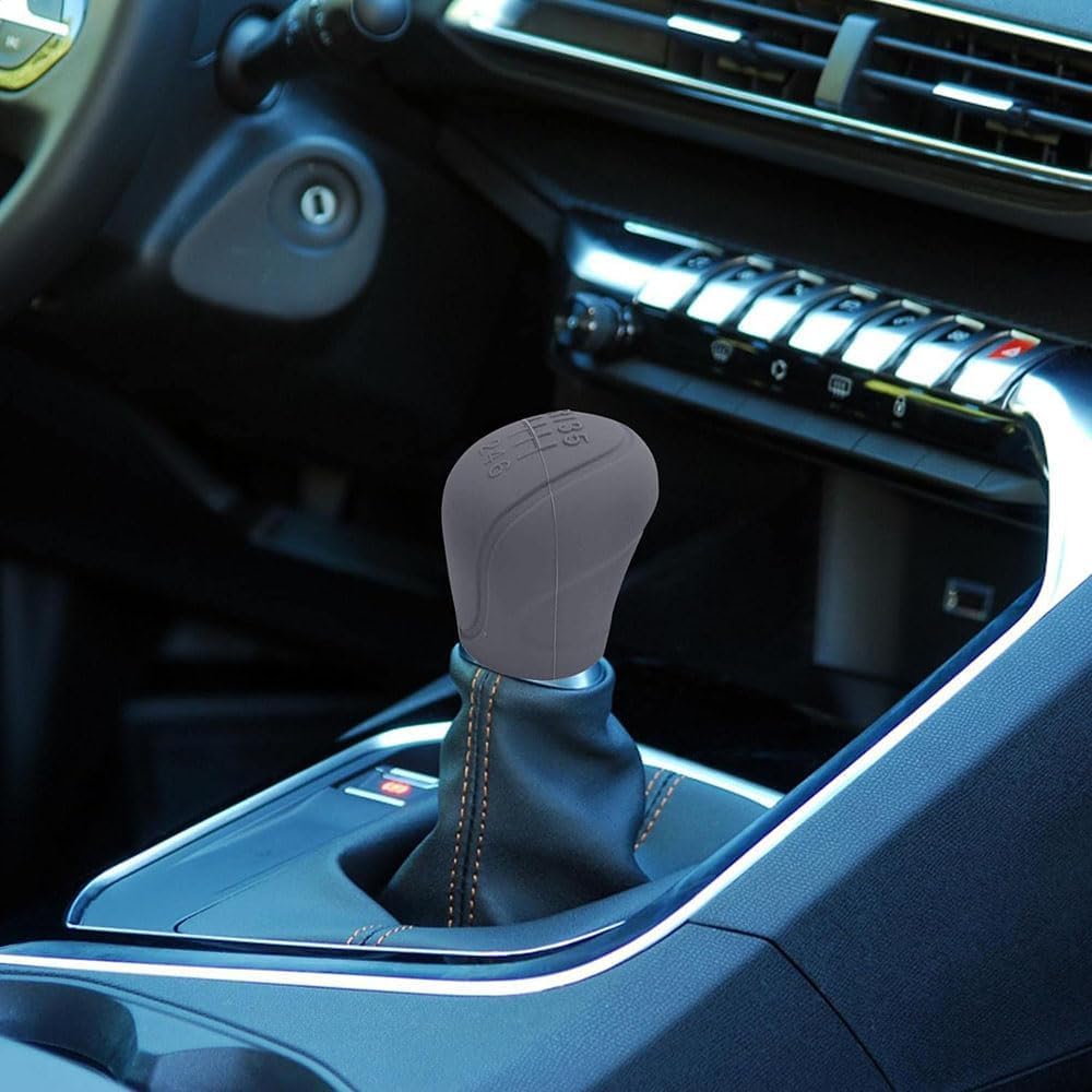 Copri Pomello Cambio In Silicone Per Auto 5 Marce – Universale, Antiscivolo, Per Fiat Panda, 500, Citroen C3