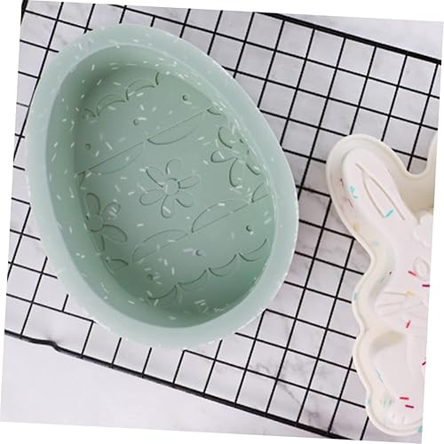 Miniatura 2 de Molde de silicona para huevos de Pascua, molde de silicona para bandeja de hielo, moldes para galletas, moldes lindos, moldes de conejo, moldes de