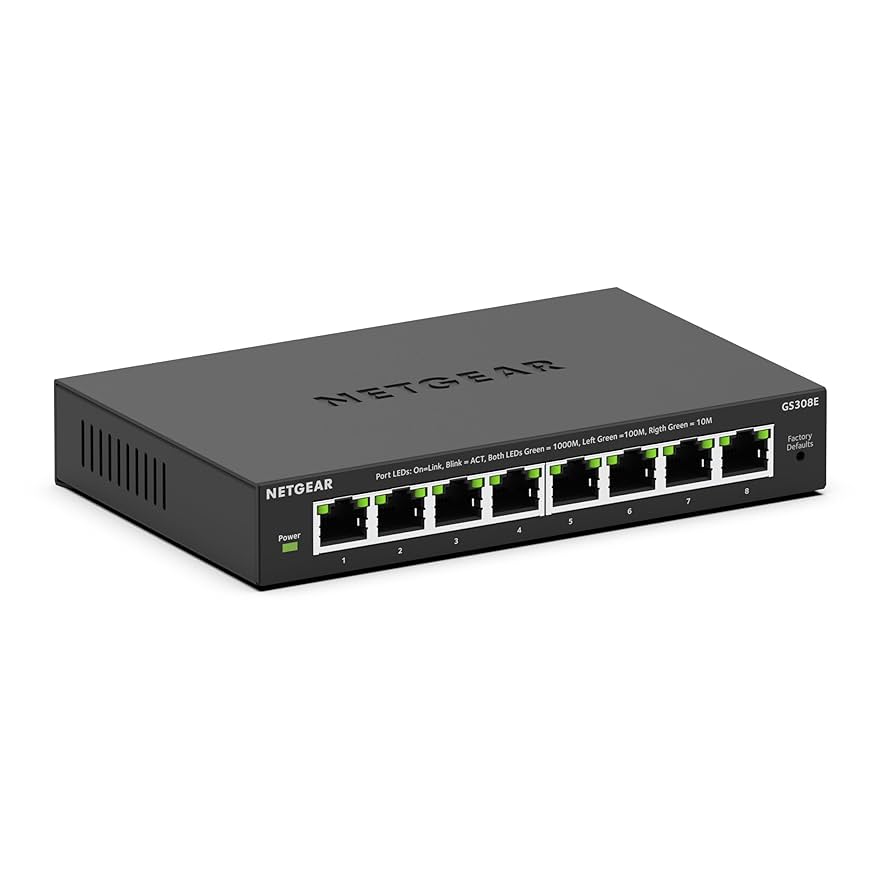 NETGEAR スイッチングハブ ギガ 8ポート プラスチック筐体 ファンレス AC電源アンマネージプラス GS908E-100JPS dwos6rj Amazon | 【正規品】 ネットギア NETGEAR スイッチングハブ 8