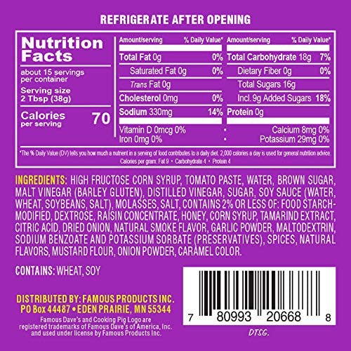 Miniatura 5 de Famous Dave's Paquete variado de barbacoa con Devil's Spit, Sweet & Zesty and Rich & Sassy, Grill, Smoke, Bake, 20 onzas, paquete de 3 unidades