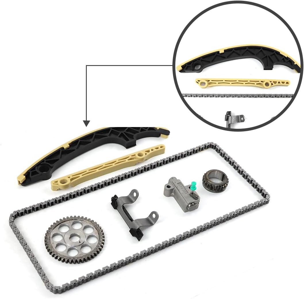 Timing Chain Kit Compatible with Honda City fit GM6 GK5 RU1 1.5L 2015 2016 2017 2018 2019 Automotive Replacement Timing Chain Set Parts 14520-5R0 14530-5R0 14510-5R1-003