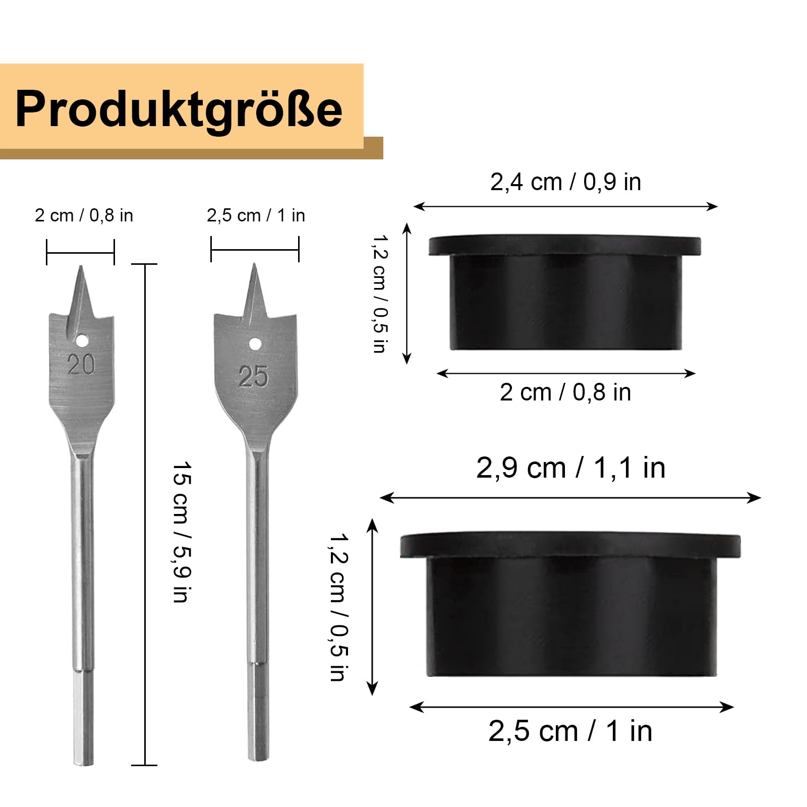 Passacavo Silicone Flessibile, 20 Pezzi 25mm Passacavi in Gomma, Copertura Foro Per Cavo 20mm, con Trapano Gomma Passacavo Copriforo, Adatto per Scrivania, Tavolo, Altri Mobili (Nero)