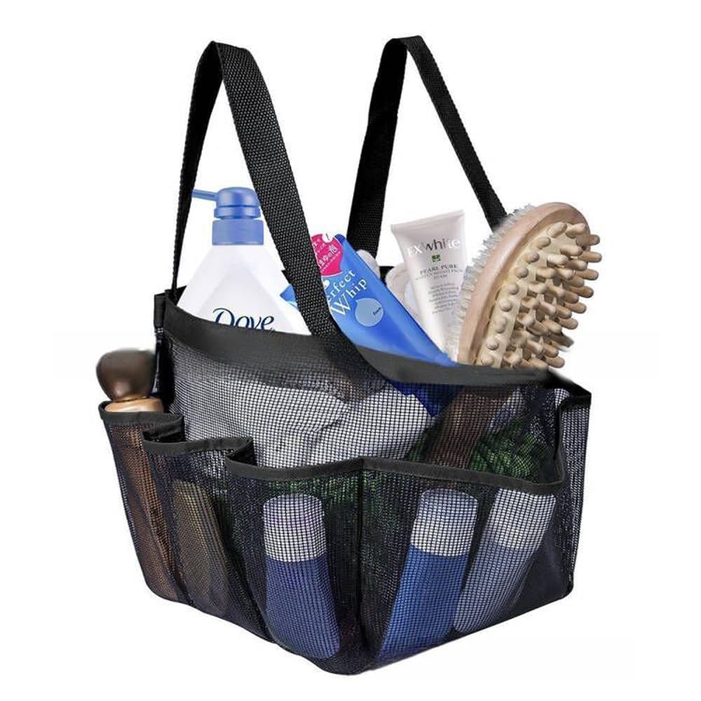ITODA Mesh Shower Caddy Bag for College Dorm Portable Quickly Dry Hanging Bathroom Spa Gym Camp Tote with
