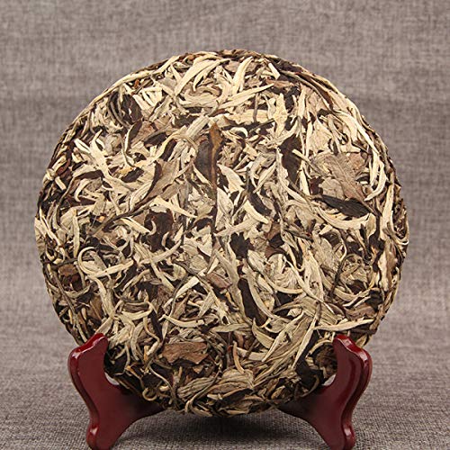 Té chino Pu'er 357g (0.787LB tea Té crudo de Puer Té verde Claro de la luna Blanco Árboles viejos Pu erh Cuidado de la salud Pu er té - Imagen 5