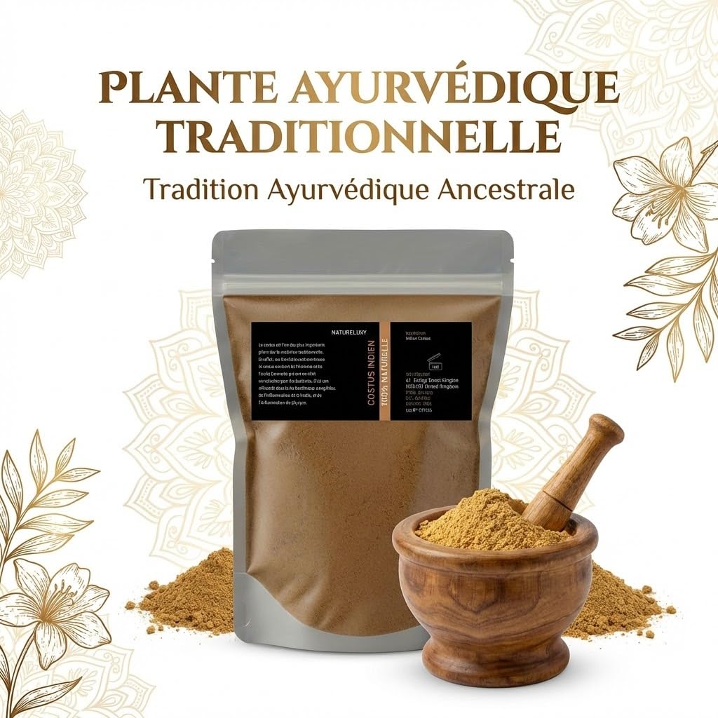 Polvere Costus Indiano 100% Naturale – Salute, Bellezza & Benessere Tradizionale – 1 kg