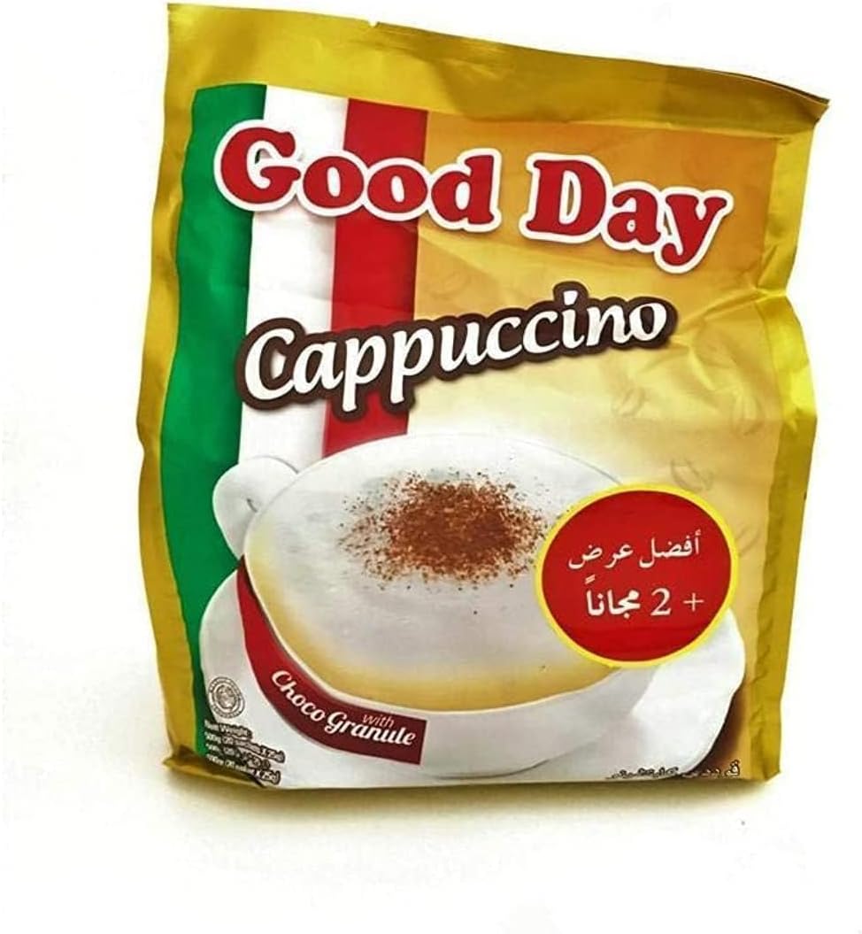 Good Day Instant Coffee Cappuccino Powder, 20 Sachets (Pack of 1), Packaging may vary Buy