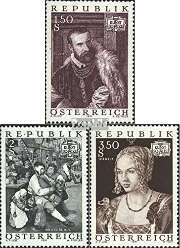Prophila Collection Austria Michel.-No..: 1360-1362 (Completa Edizione) 1971 Tesori (Francobolli per i Collezionisti) Pittura
