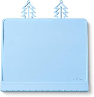 Silicone Baby Food Placemat for Babies & Toddlers with Teething and Table Edge Bumper | BPA Free, Non-Slip & Waterproof, Dishwasher Safe, Heat Resistant & Travel Ready (Sky Blue)
