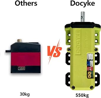 550kg High Torque RC Servo, 2 in 1 Servo and Motor 16V-24V High Voltage Full Metal Gear Digital Servo