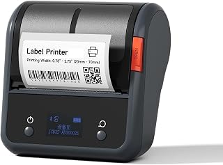 QIWA B3S Inkless Printing Bluetooth Thermal Label Printer - Small & Portable | Wireless Connectivity | 3 Inch Barcode, Min... Price In India
