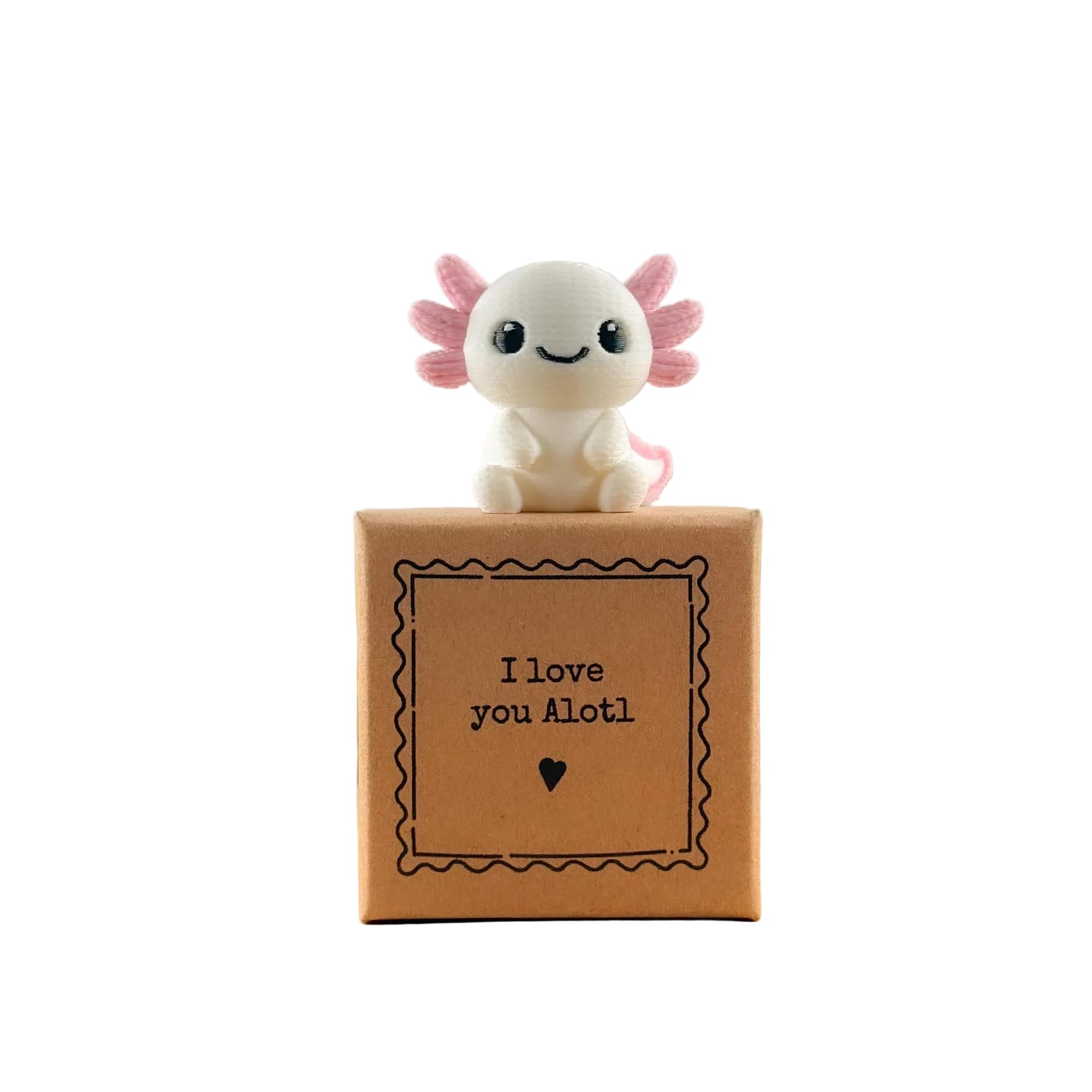 Image Industry I Love You Alotl – Alex the Axolotl | Tiny Little Gifts | Miniature Keepsake Gift Made in the UK