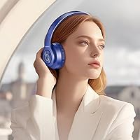 Vista 2 de Tuinyo - Audífonos inalámbricos Bluetooth, auriculares estéreo de diadema 40 horas de tiempo de reproducción inalámbrica con graves profundos