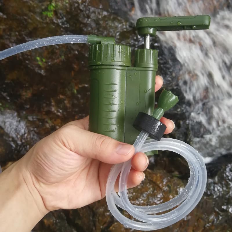 Pompe à main portable purificateur d'eau de randonnée, secours et outdoor