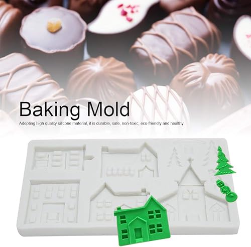 Miniatura 4 de Durable Hermosa Fondant NonSticky EcoFriendly Cake Maker Hornear para hacer cubitos de hielo para hacer panes (gris)
