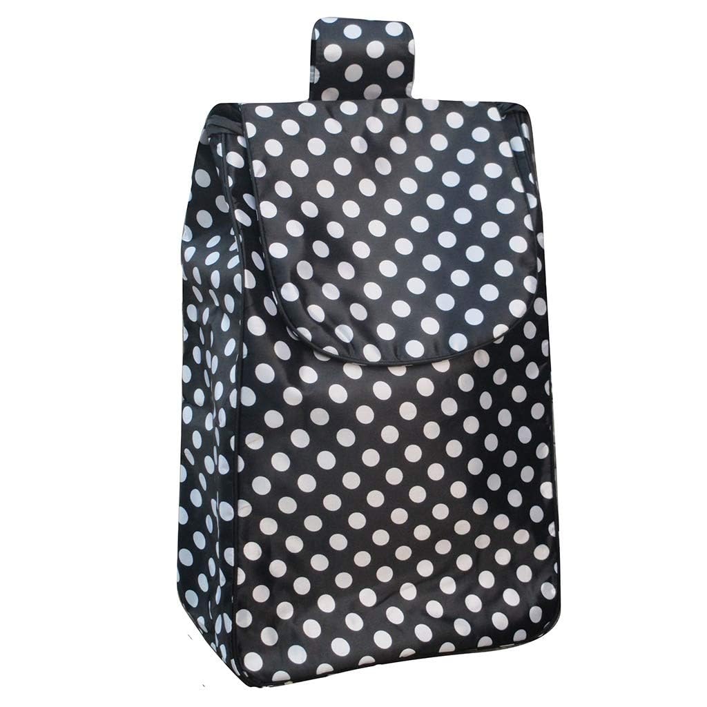 Wózek na zakupy, torba zastępcza, pojemność 36 l, torba na wózek na zakupy, zapasowa do wózka, czarna