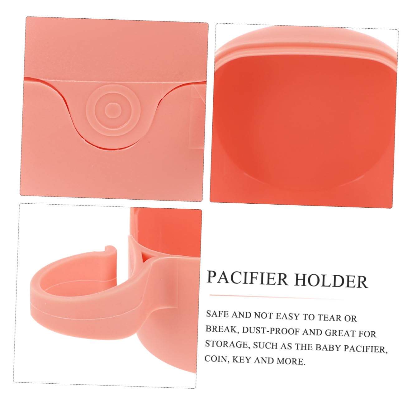 5pcs Pacifier Holder Cases Portable Storage Box for Pacifiers and Material for Parents and Care