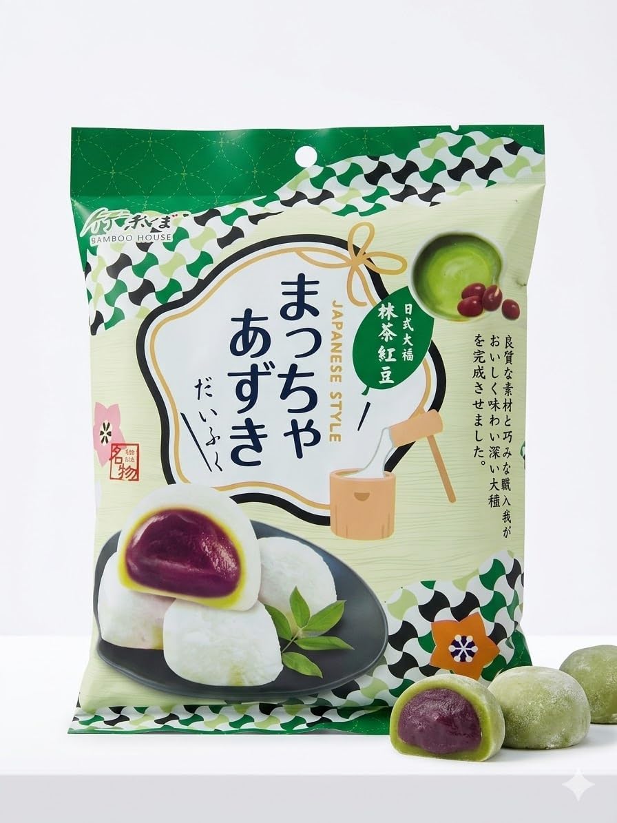 Bamboo House Bubble Daifuku Tea Mochi 120 g