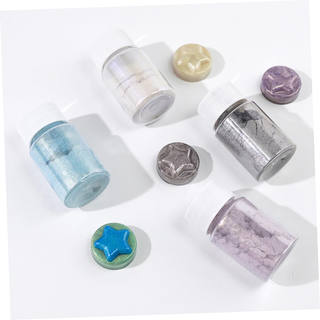 27-teiliges Set Mit Natürlichen Pigmentpulvern Für Kunsthandwerk Make-up Nagelkunst Lidschatten Lippenstift Sicher Für Die Haut