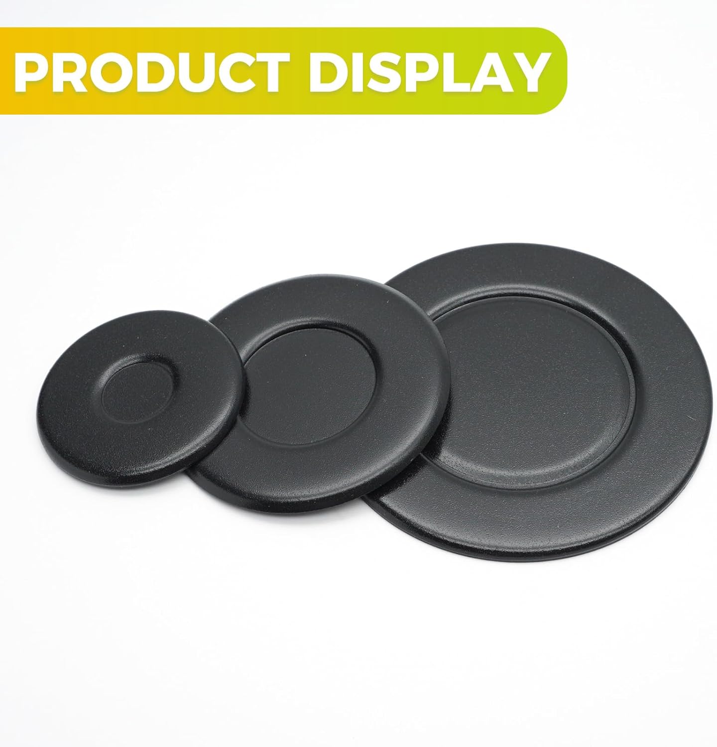 W10832694 Burner Cap Set for Whirlpool Gas Stove, Durable Matte Finish, 5-Pack Replacement