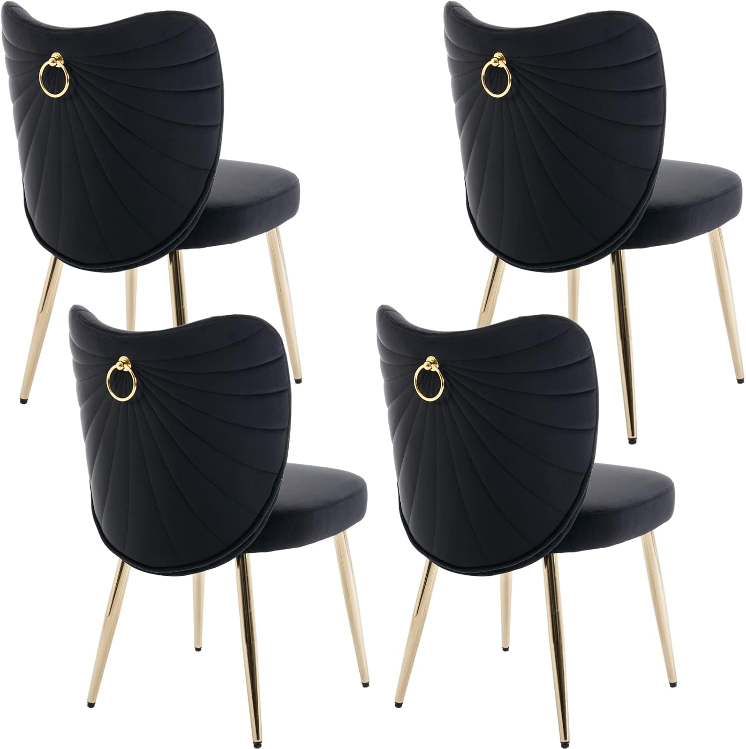 Amazon.com - Ya-Home Modern Dining Chairs Set of 4, Comfy Upholstered ...