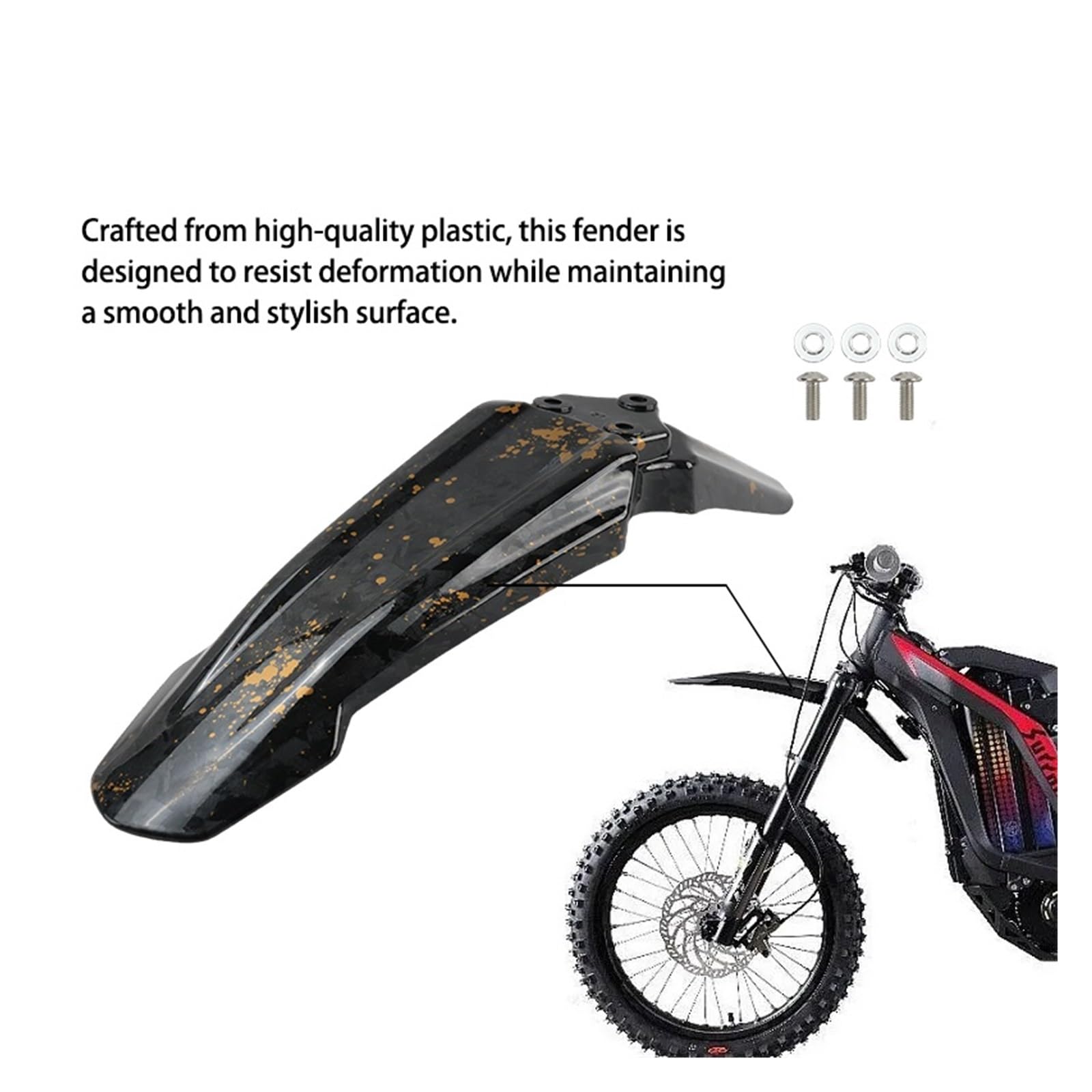 Parafango Posteriore per bici da motocross Light Bee XS