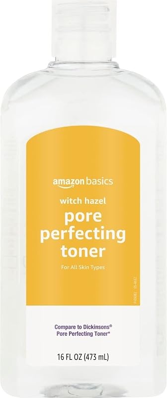 Witch Hazel Pore Perfecting Toner, 100% Natural Distilled, Paraben-Free, 16 Fluid Ounces, 1-Pack