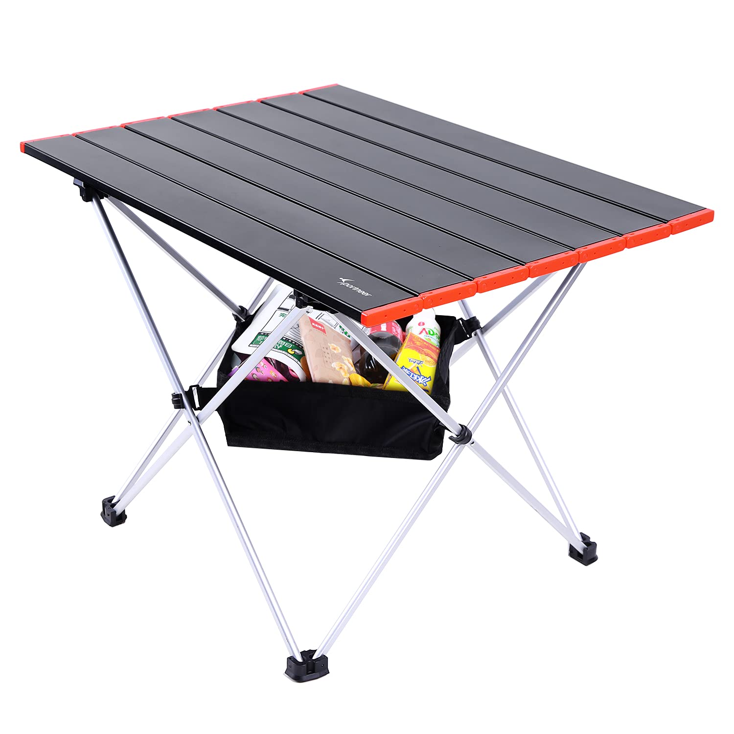 Sportneer キャンプテーブル アルミ 折りたたみ式 ロールテーブル コン Amazon.co.jp: Sportneer キャンプテーブル アルミ 折りたたみ式