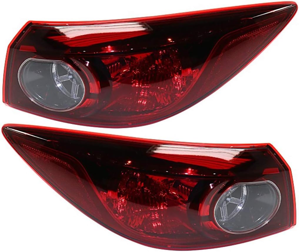 For Mazda 3 Tail Light 2014-2016 Driver Side DOT Certified MA2804123 | BJT1-51-160A for Sedan | Bulb Type