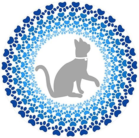Screen Door Magnets – Twist, Click and Lock - Keep People and Pets Safe – Magnetic Screen Door Magnet Saver – Screen Door Magnet Decoration - Robbins Aria (Cat Mandala Mosaic)
