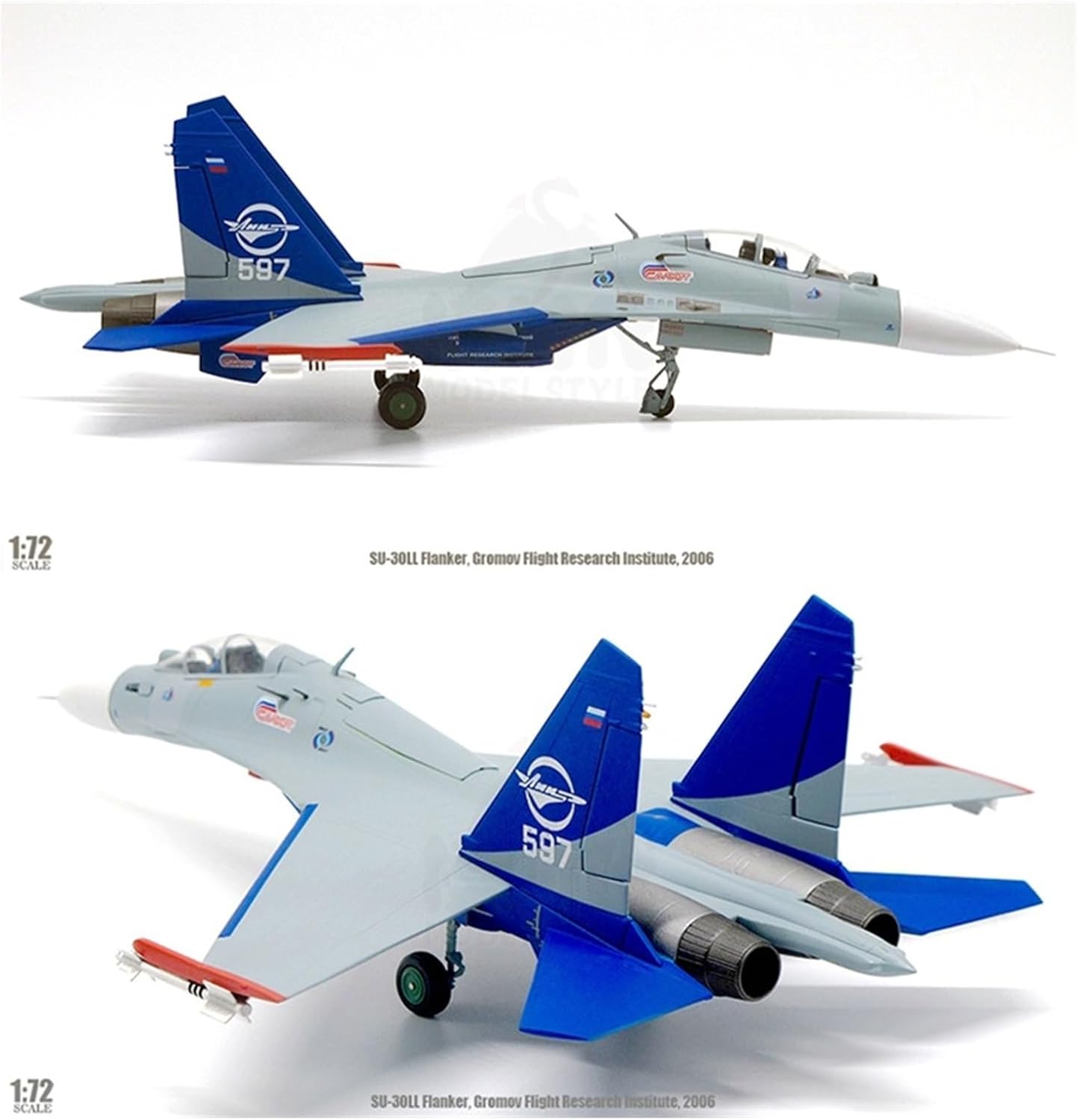 Die Cast Plane 1 200 for SU-30LL Flanker Metal Simulation Scale Alloy Aircraft Model Die-cast Craft Decoration Finished Metal Airplane