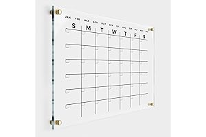 Premium Acrylic Glass Dry Erase Wall Calendar