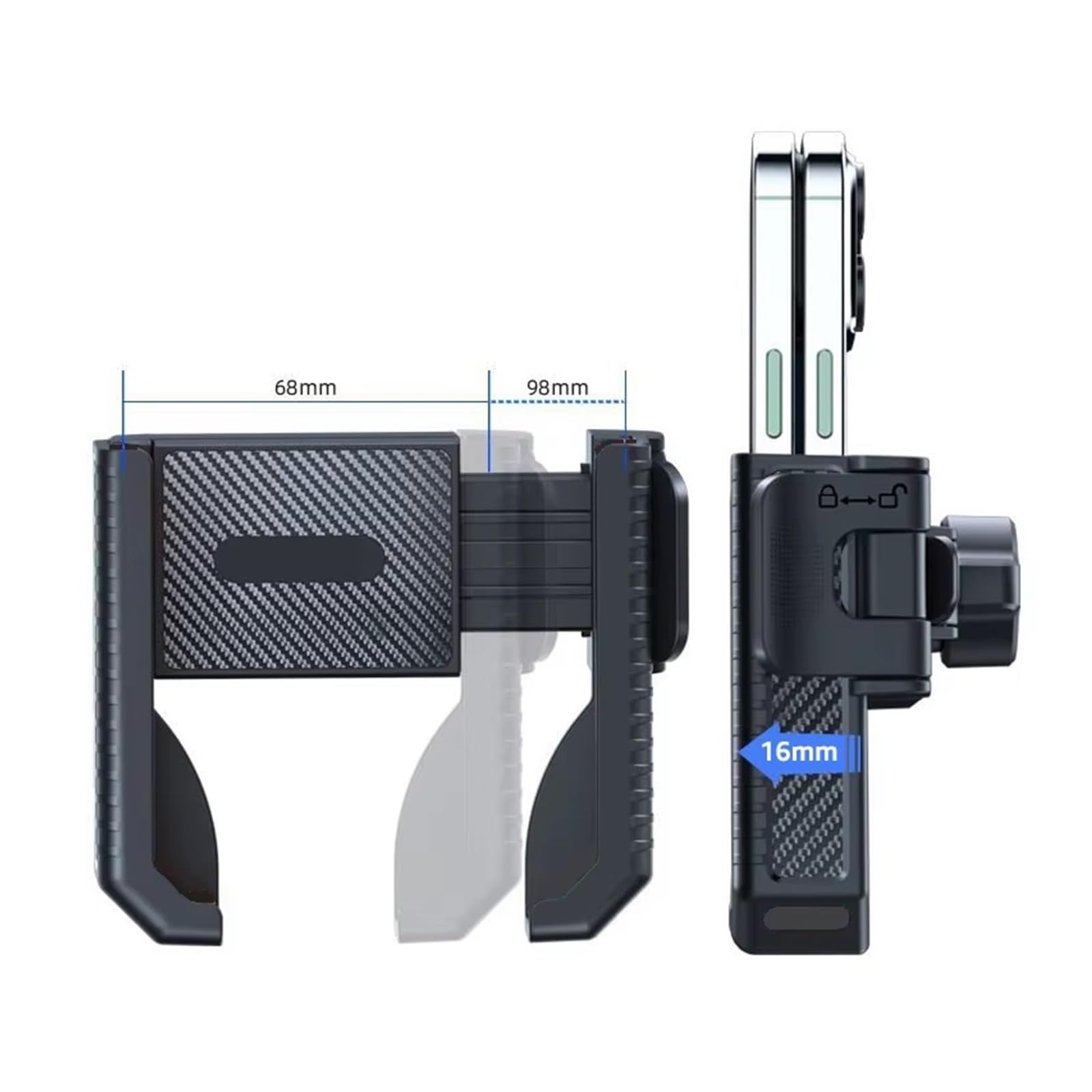 Staffa Navigazione GPS Supporto Per Telefono Bici Cellulare Manubrio Moto Universale Scooter ATV/UTV Supporto Gps Moto