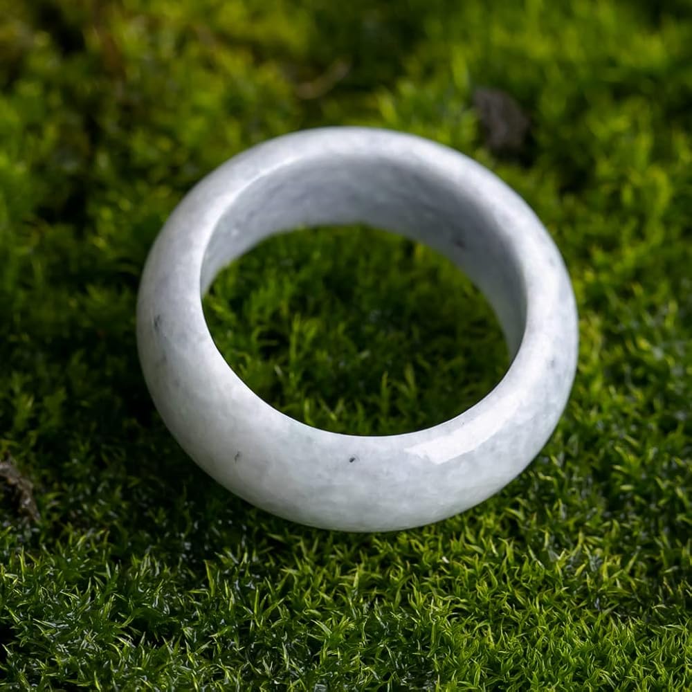 Amazon | 16号 糸魚川天然翡翠 くりぬき指輪 ラベンダー 日本国石 縄文