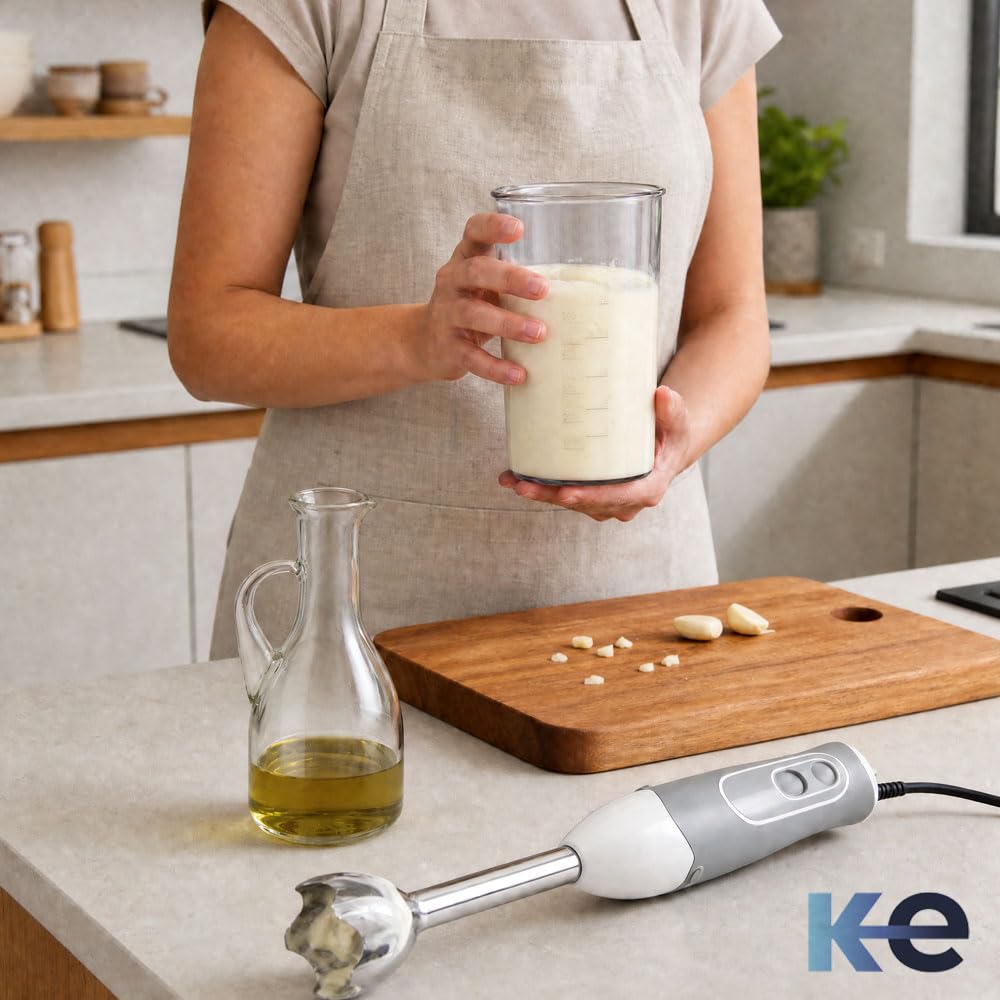 Anakel Home Contenitore Frullatore ad Immersione 600ml Per misurare Quantità | Misurino Graduato Plastica