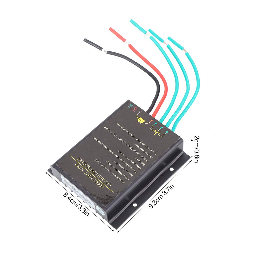 Regolatore di carica MPPT 800W Regolatore di energia eolica 48V Regolatore di turbina eolica impermeabile e Mppt Boost Charging, Potenza di ingresso ventilatore: 48v ≤ 800w