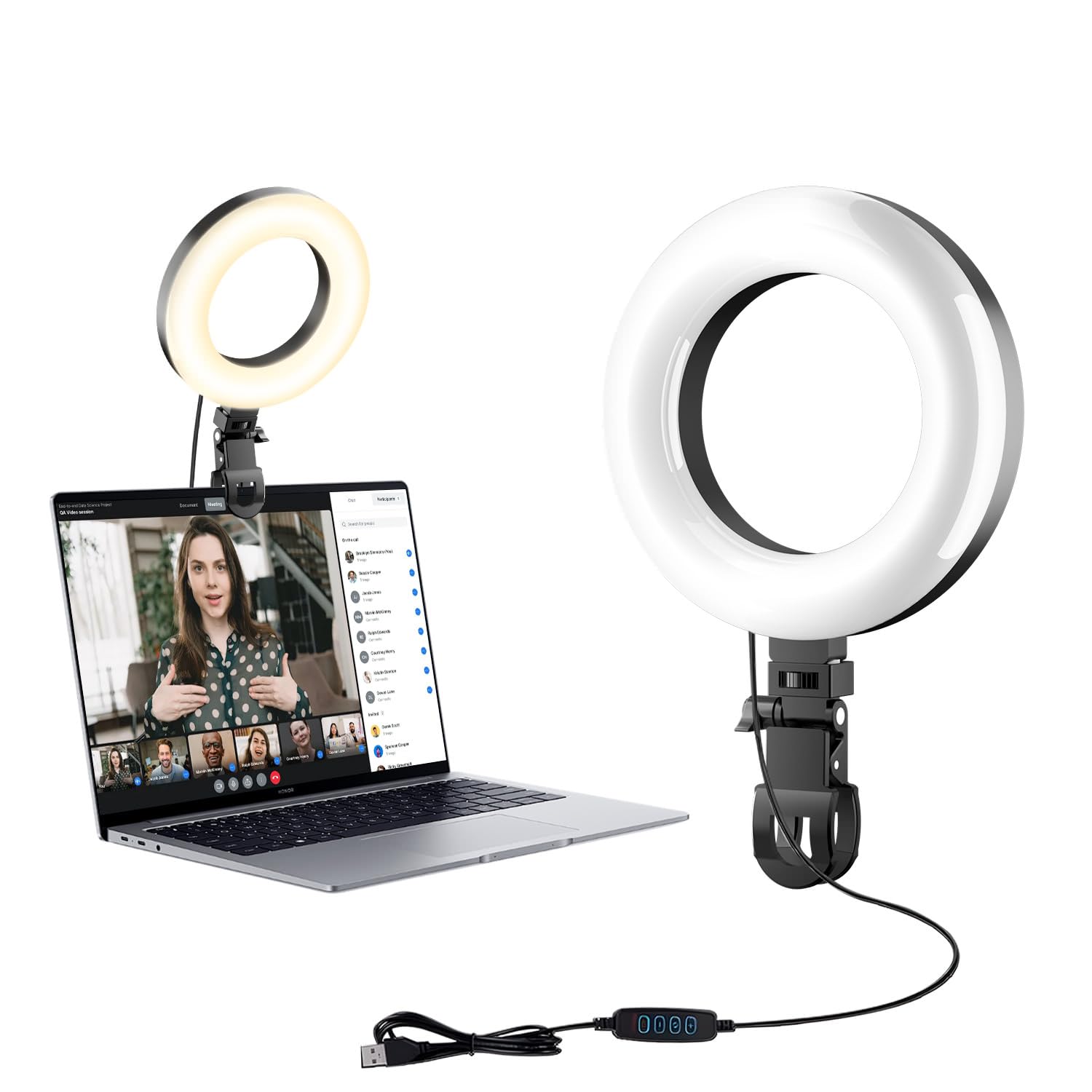 Ring Light For Phone Clip On Ring Light For Laptop, Video