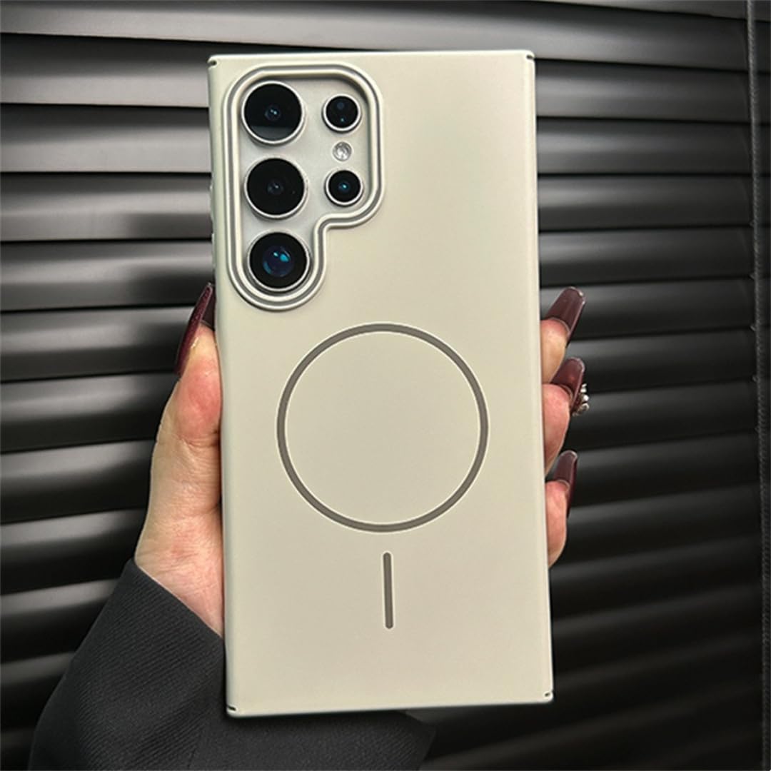 Coque Samsung S24 antichoc magnétique rigide de luxe à finition mate