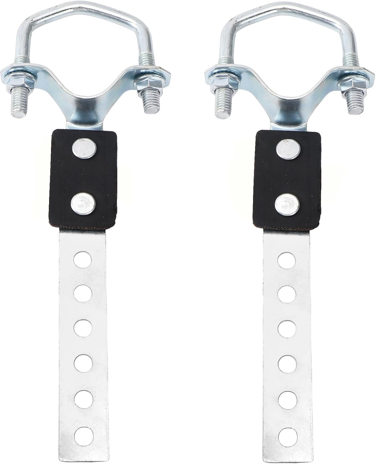 2 Pack Exhaust Hangers Heavy Duty - Flexible Swivel Tailpipe & Muffler Mount Bracket for Secure Vehicle Exhaust System Installation