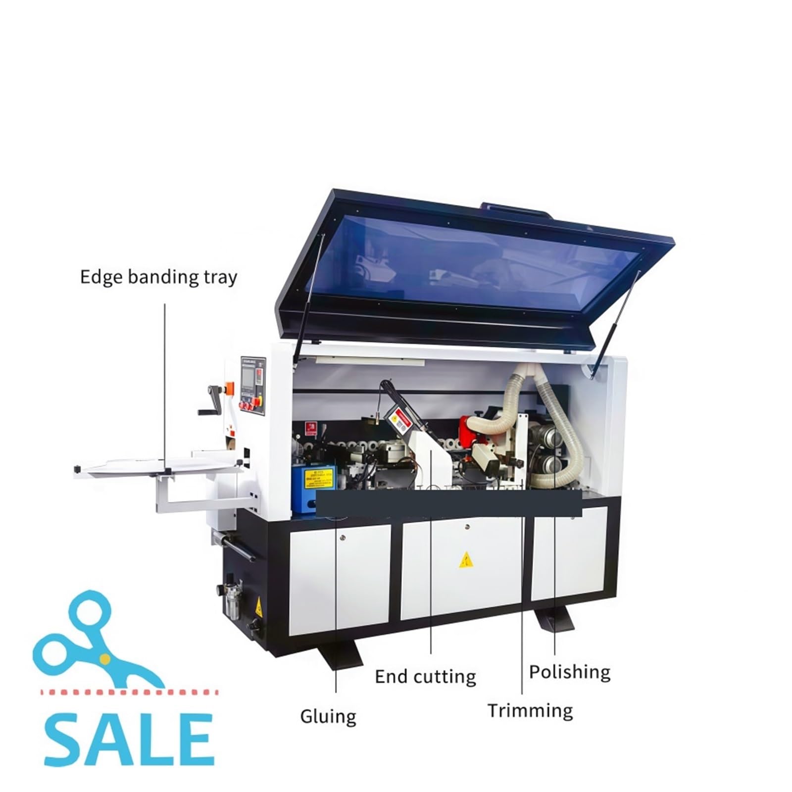 Máquina Automática De Encolado Cantos For Carpintería, PVC, MDF, Madera Contrachapada, Prefresado, Encoladora Bordes, Fábrica Alta Precisión Sellado RáPido De Bordes