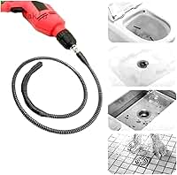 Desentupidor de ralos, cabo de encanamento flexível com conector de furadeira elétrica, cabo de broca de drenagem para pia de esgoto e banheira. 1.5cm
