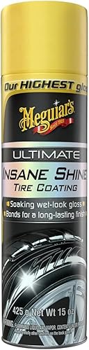 Meguiar's NXT Generation Insane Shine Revestimiento para Neumáticos - Abrillantador de neumáticos de alto brillo avanzado con polímeros sintéticos
