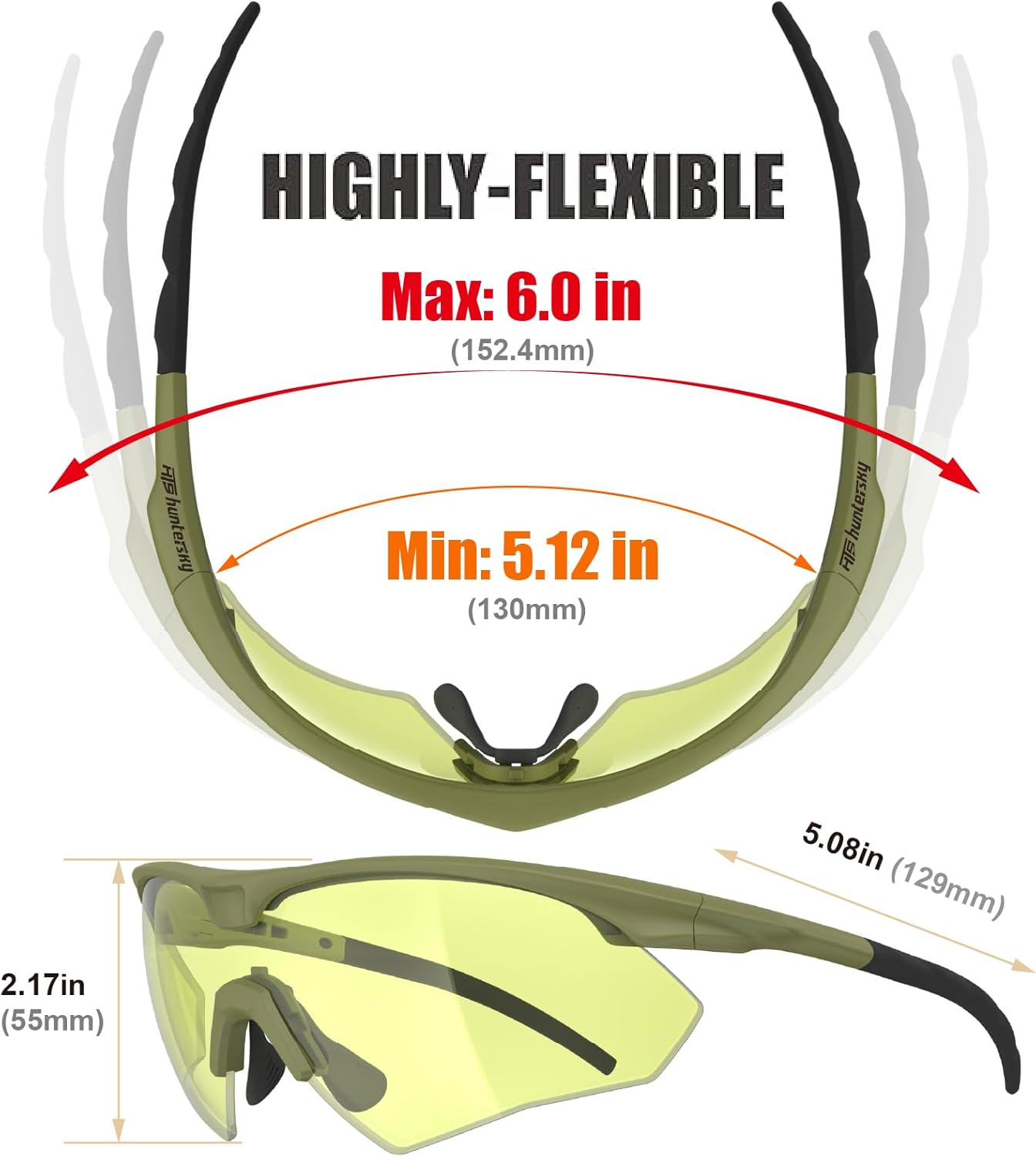 S53 anti fog Tactical Shooting Range Safety Glasses Ballistic eye protection Hunting Airsoft Riding Pickleball - Image 5