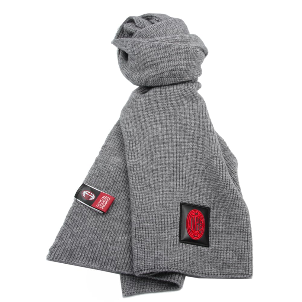 SET SCIARPA E CAPPELLO CON RICAMO IN BOX 47% PC 31% PL 22% NY MILAN 143555 GRIGIO