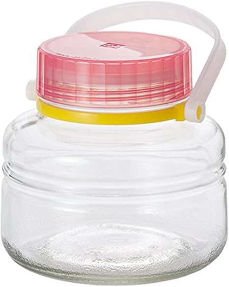 Amazon Co Jp アデリア 梅酒瓶 保存容器 保存瓶 Ccコンテナー 2l ピンク 果実酒瓶 ガラス瓶 梅瓶 広口 日本製 805 ホーム キッチン