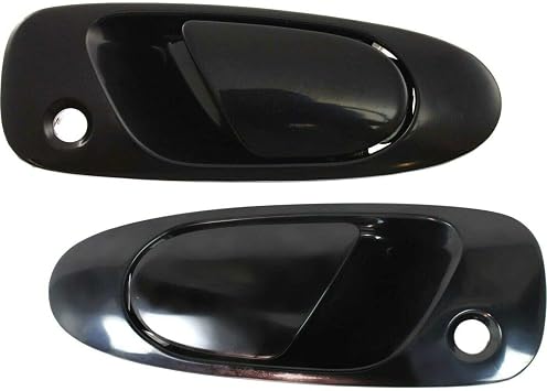 Exterior Door Handle Compatible with Hatchback Set of 2 Front 9621454
